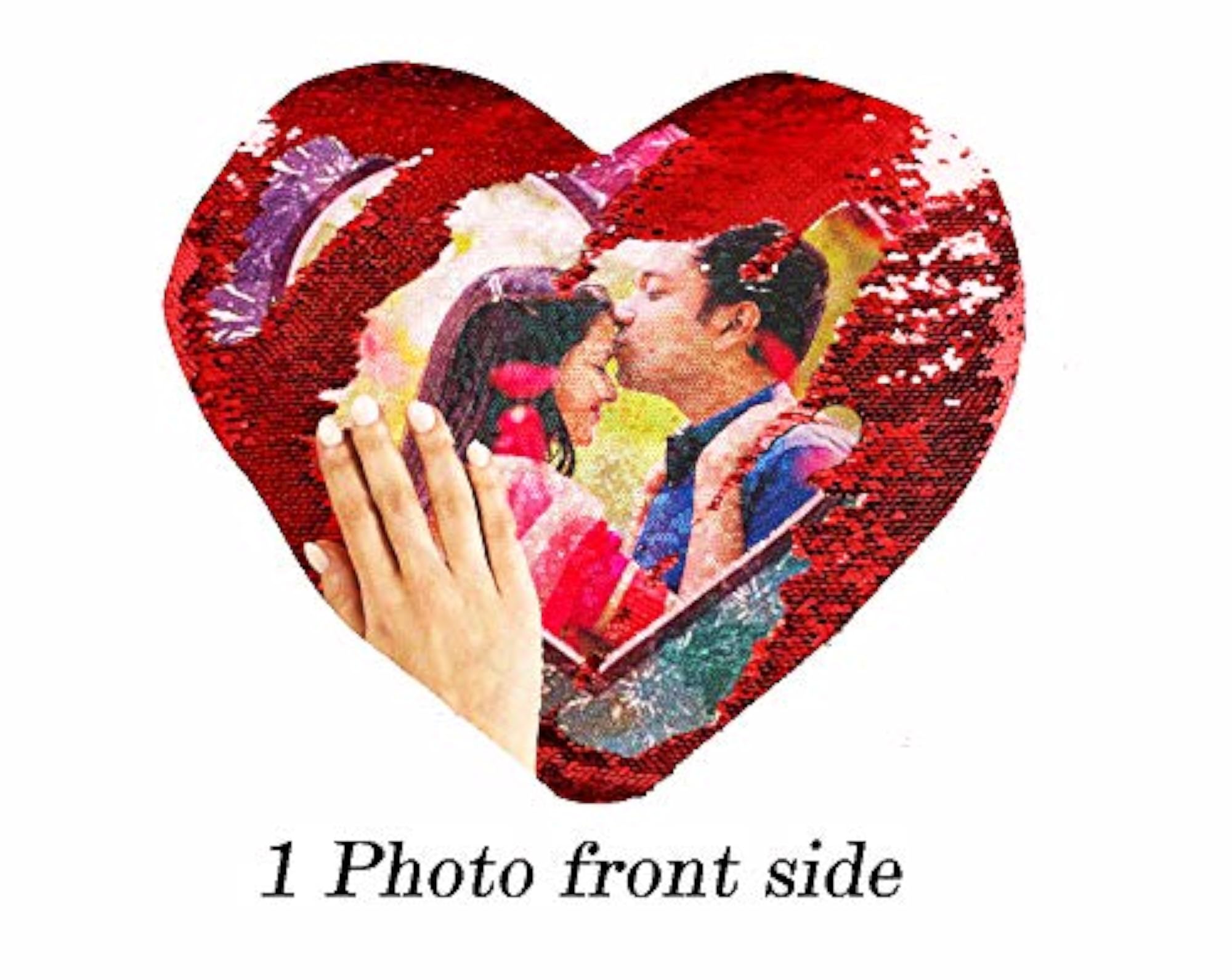 Personalized Magical Heart Cushion, Custom Photo Gift